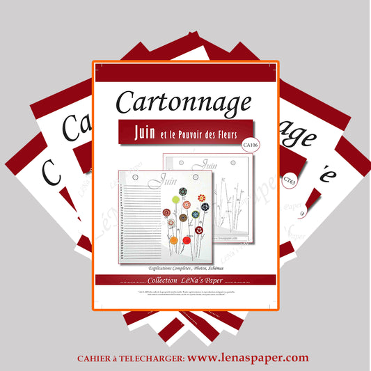 Planche Juin du Calendrier perpétuel - Tuto à Télécharger Lena's Paper