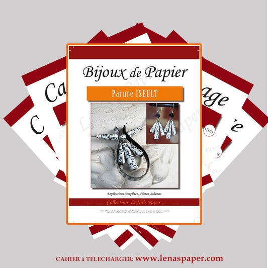 La Parure IRIS - Tuto à Télécharger - Bijoux de papier- Débutant - DIY LeNa's Paper