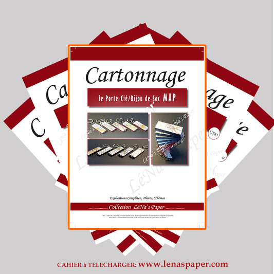 Le Porte-Clé MAP -Tuto Cartonnage à télécharger Lena's Paper