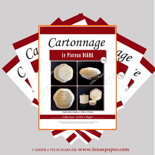 Le Plateau DIANA - Tuto à Télécharger - Cartonnage Lena's Paper