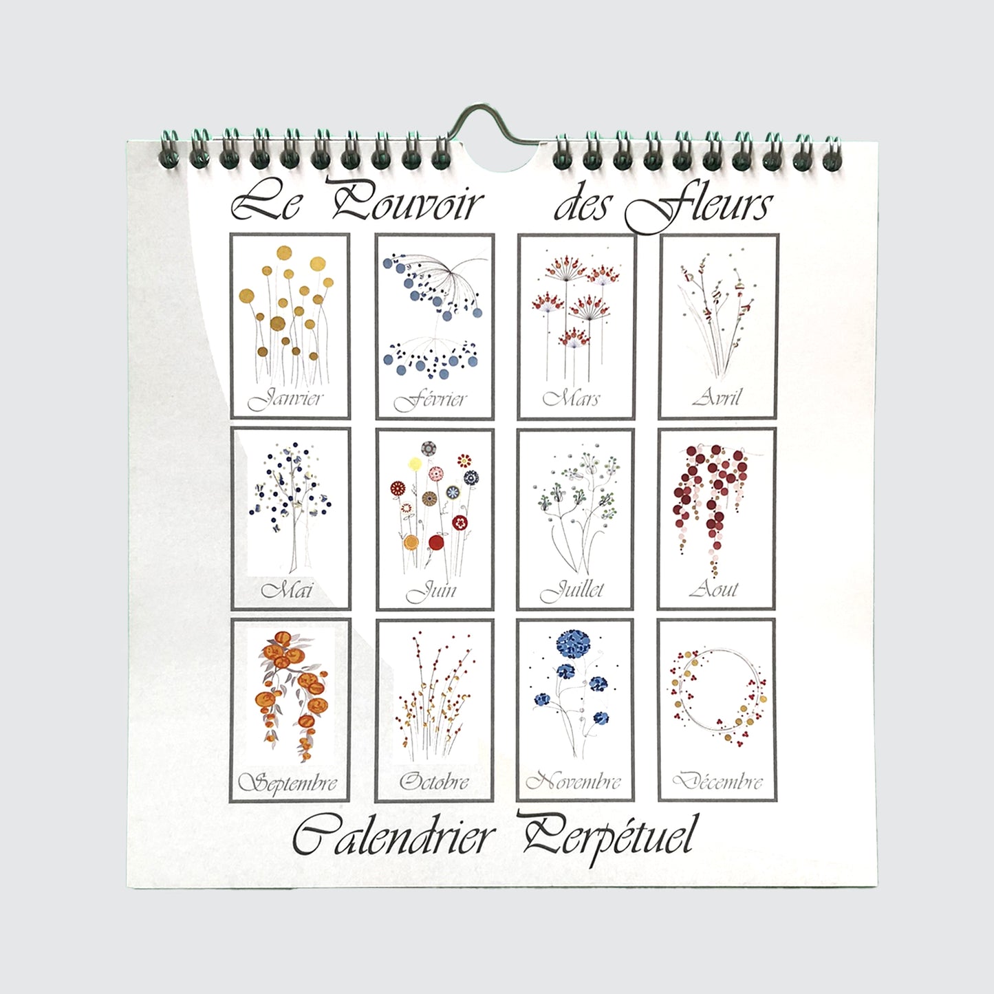 Calendrier Perpétuel Anniversaire spirale Lena's Paper