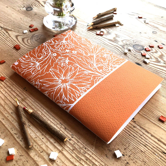 Carnet A6 MAGUY - calepin fleuri 48 pages blanches Lena's Paper