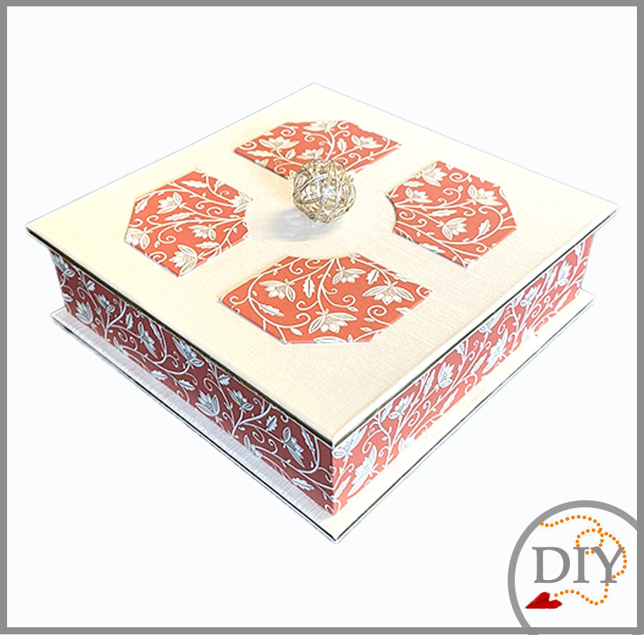 La Boite Carrée de Hedy -Tuto Cartonnage à télécharger (Copie) Lena's Paper