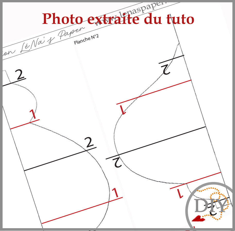 Les 3 Lampions de Noël -Tuto Cartonnage à télécharger Lena's Paper