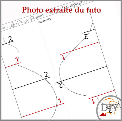 Les 3 Lampions de Noël -Tuto Cartonnage à télécharger Lena's Paper