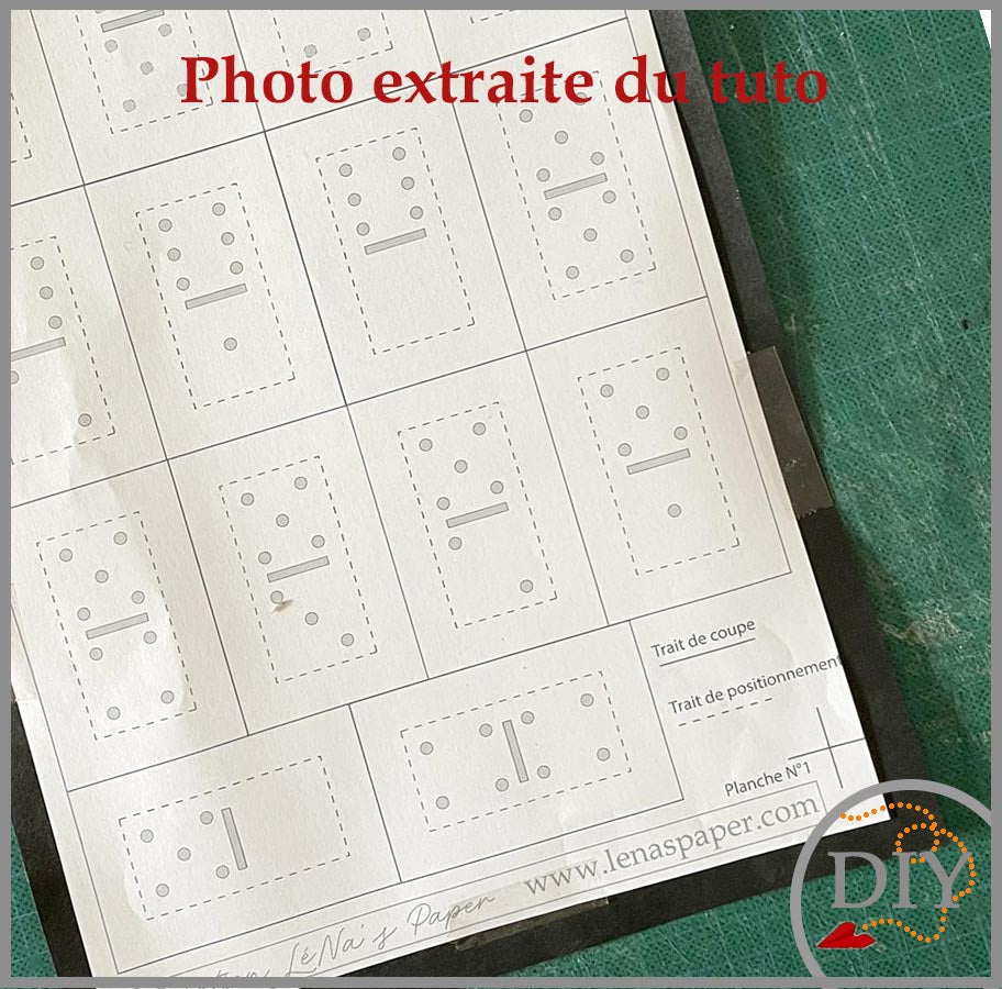 Le Domino de Malala -Tuto Cartonnage à télécharger (Copie) Lena's Paper