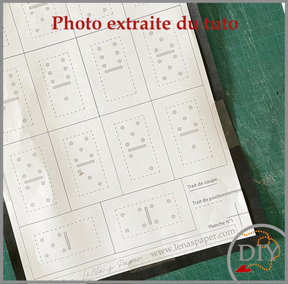 Le Domino de Malala -Tuto Cartonnage à télécharger (Copie) Lena's Paper