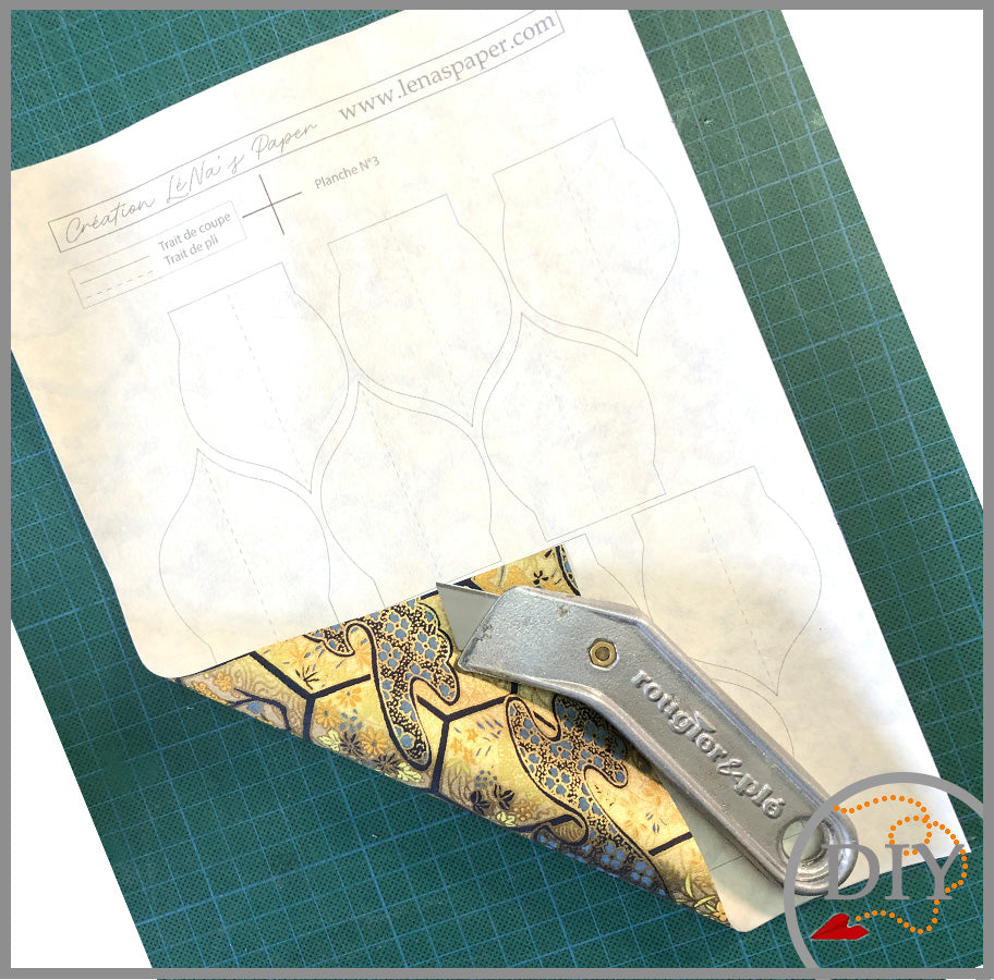 L'Etoile Badiane Hexagonale -Tuto Cartonnage à télécharger (Copie) Lena's Paper