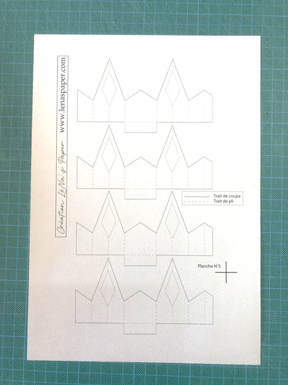 L'Etoile Badiane Hexagone -Tuto Cartonnage à télécharger (Copie) Lena's Paper