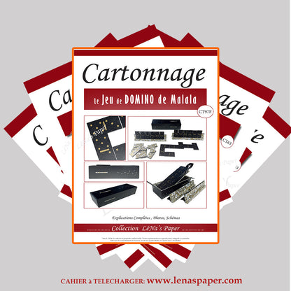 Le Domino de Malala -Tuto Cartonnage à télécharger (Copie) Lena's Paper