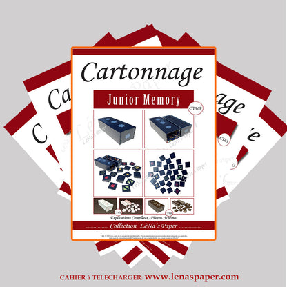 Le Junior Memory -Tuto Cartonnage à télécharger (Copie) Lena's Paper