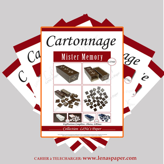 Le Myster Memory -Tuto Cartonnage à télécharger Lena's Paper