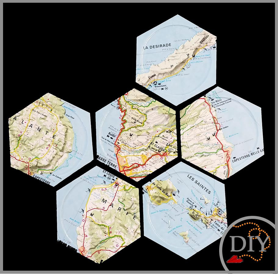 Les Dessous de Verres MAP - Tuto cartonnage à Télécharger Lena's Paper