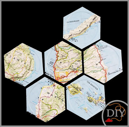 Les Dessous de Verres MAP - Tuto cartonnage à Télécharger Lena's Paper