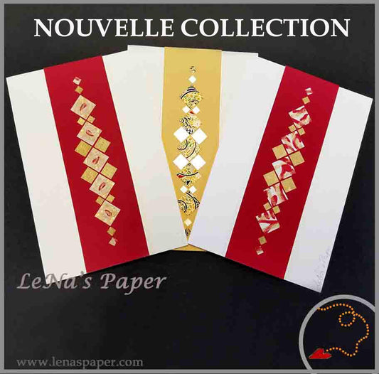 Carte double , création Papier Unique- Collection MOZE Lena's Paper