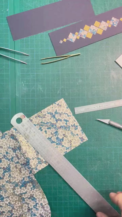 Carte double , création Papier Unique- Collection MOZE