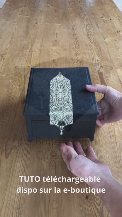 The CASTAFIORE Jewelry Box-Cartonnage tutorial to download