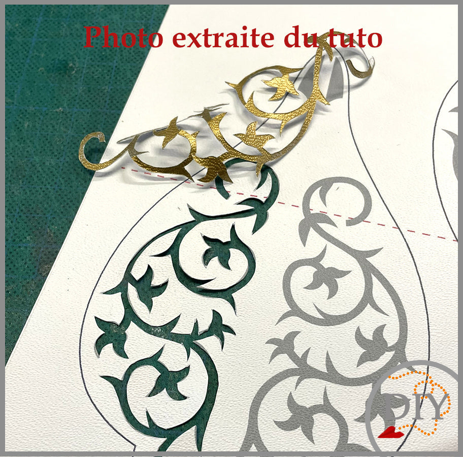 La Boule de Noël Arabesque -Tuto Cartonnage à télécharger (Copie) Lena's Paper