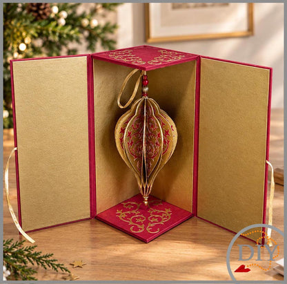La Boule de Noël Arabesque -Tuto Cartonnage à télécharger (Copie) Lena's Paper