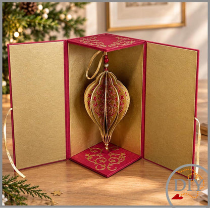 La Boite Arabesque (pour la boule Arabesque) -Tuto Cartonnage à télécharger Lena's Paper