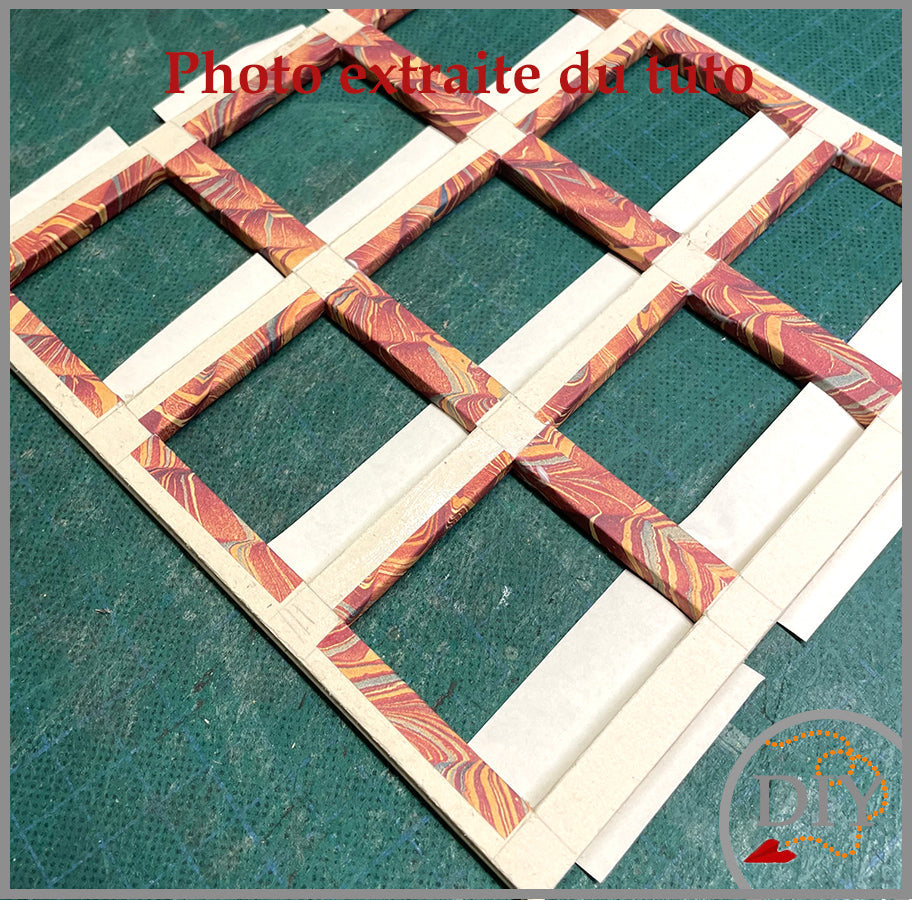 Le Jeu de Morpion d'IRENA - Tuto cartonnage à Télécharger Lena's Paper