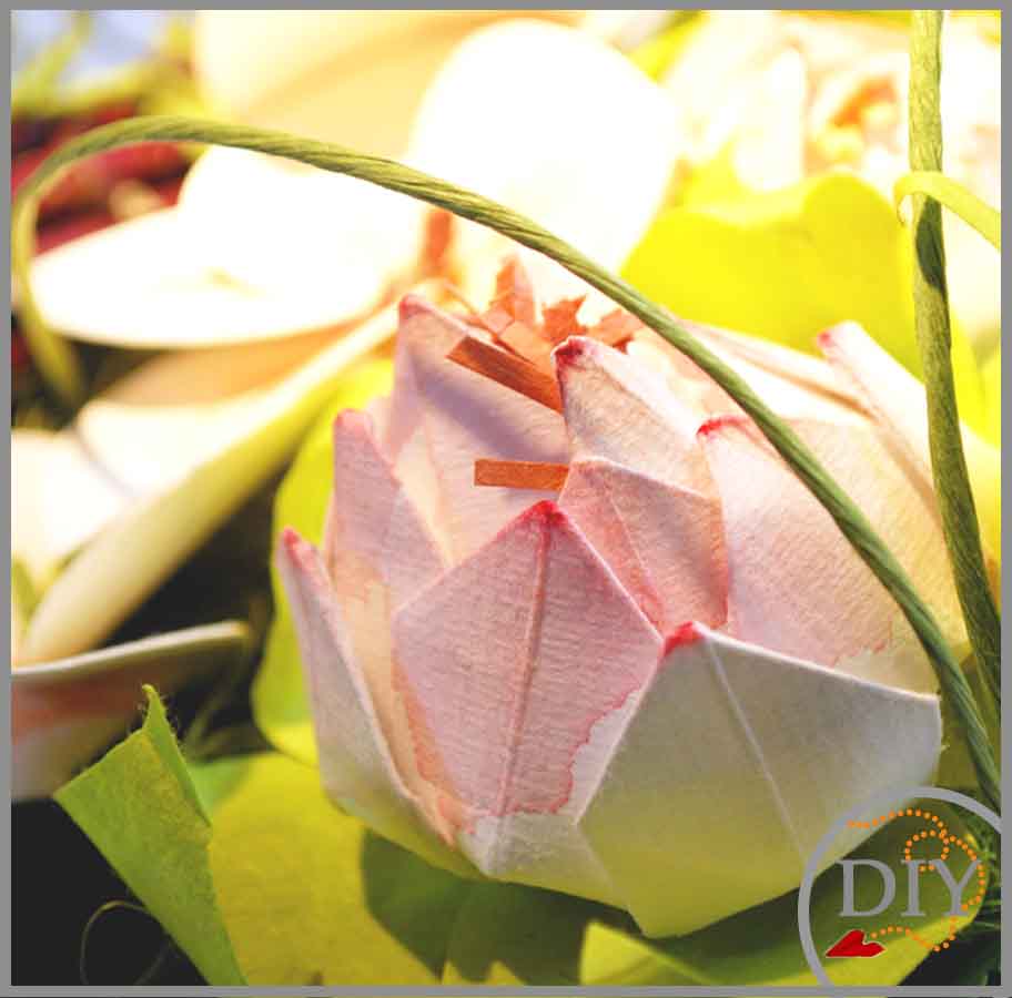 Trio de Fleurs de Lotus - Tuto à Télécharger - Fleur en papier- Débutant - DIY LeNa's Paper