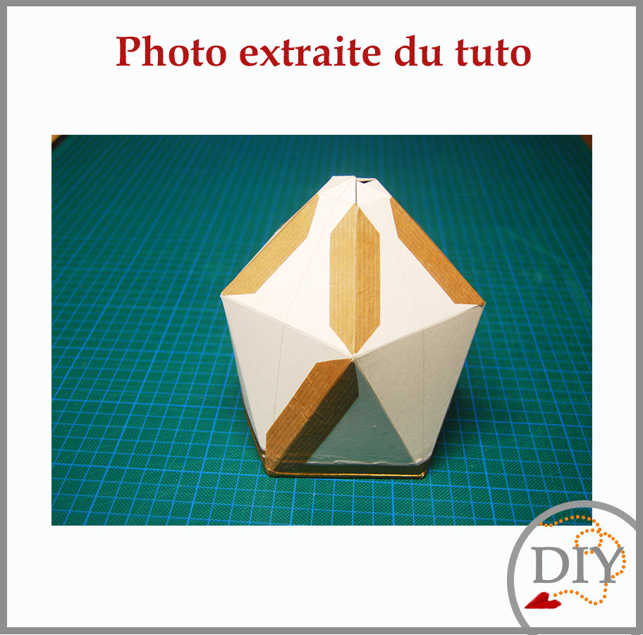 Le Vide Poche Diamant -Tuto Cartonnage à télécharger Lena's Paper