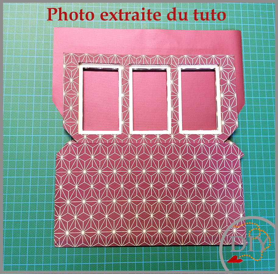 Le Porte Photos CAVROY-Tuto Cartonnage à télécharger Lena's Paper