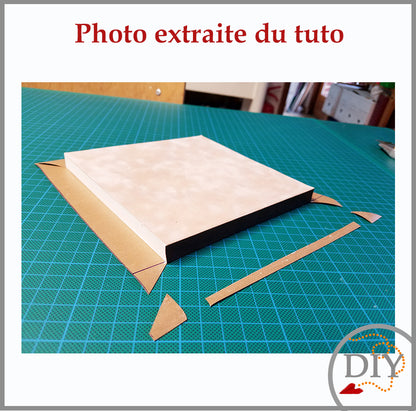 Le Photophore Cube - Tuto cartonnage à Télécharger Lena's Paper