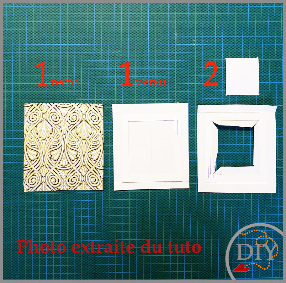 Le Trityque Photo de Sac à Main -Tuto Cartonnage à télécharger LeNa's Paper